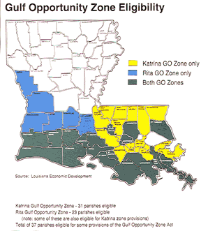 GO Zone Map